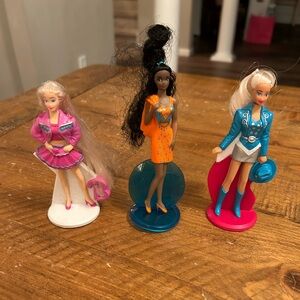 Bundle of 1994 Barbie McDonalds Happy Meals figurines as is